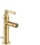 AXOR-HG-AXOR-Montreux-Einhebel-Bidetmischer-mit-Hebelgriff-und-Zugstangen-Ablaufgarnitur-Brushed-Gold-Optic-16526250 gallery number 1